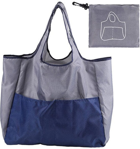 Darrahopens Home & Garden > Travel > Duffel Bags Portable foldable shopping bag - storage bag - supermarket bag - large Oxford cloth bag - eco-friendly bag - blue