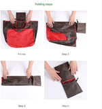 Darrahopens Home & Garden > Travel > Duffel Bags Portable foldable shopping bag - storage bag - supermarket bag - large Oxford cloth bag - eco-friendly bag - red