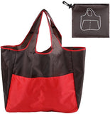 Darrahopens Home & Garden > Travel > Duffel Bags Portable foldable shopping bag - storage bag - supermarket bag - large Oxford cloth bag - eco-friendly bag - red