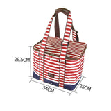 Darrahopens Home & Garden > Travel > Duffel Bags Red Insulated Picnic Bag Thermal Cooler Portable Lunch Food Tote Carry Storage Bag