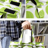 Darrahopens Home & Garden > Travel > Duffel Bags Shopping Trolley Cart Bag Foldable Wheels Carts Bags Market Luggage Basket green circle