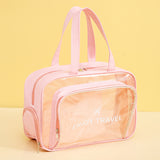 Darrahopens Home & Garden > Travel > Duffel Bags Waterproof beach bag with wet and dry separation, gym and swim storage bag, toiletries and cosmetic bag for swimsuits and goggles (Pink has shoe compartment)