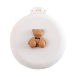 Darrahopens Home & Garden > Travel Folding Travel Comb with Mirror Air Cushion Comb Portable Airbag Massage Hair Brush(White)