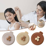 Darrahopens Home & Garden > Travel Folding Travel Comb with Mirror Air Cushion Comb Portable Airbag Massage Hair Brush(White)