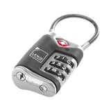 Darrahopens Home & Garden > Travel Lewis N. Clark TSA Approved Easy Set Combination Luggage Lock w Steel Cable