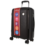 Darrahopens Home & Garden > Travel Milleni Hardshell 3-Piece Luggage Bag Travel Carry On Suitcase - Black