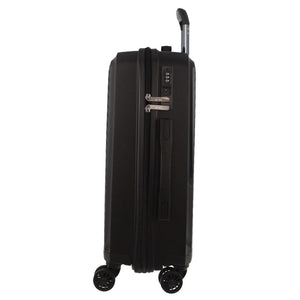 Darrahopens Home & Garden > Travel Milleni Hardshell Cabin Luggage Bag Travel Carry On Suitcase 54cm (39L) - Black