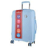 Darrahopens Home & Garden > Travel Milleni Hardshell Cabin Luggage Bag Travel Carry On Suitcase 54cm (39L) - Blue