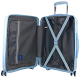 Darrahopens Home & Garden > Travel Milleni Hardshell Cabin Luggage Bag Travel Carry On Suitcase 54cm (39L) - Blue