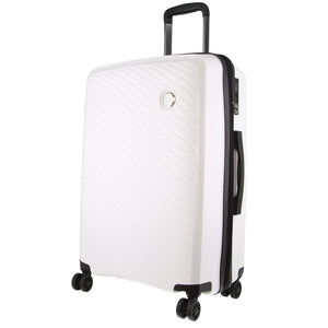 Darrahopens Home & Garden > Travel Milleni Hardshell Checked Luggage Bag Travel Suitcase 65cm (82.5L) - White