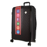 Darrahopens Home & Garden > Travel Milleni Hardshell Checked Luggage Bag Travel Suitcase 75cm (124L) - Black