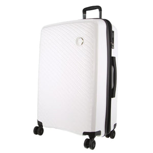 Darrahopens Home & Garden > Travel Milleni Hardshell Checked Luggage Bag Travel Suitcase 75cm (124L) - White