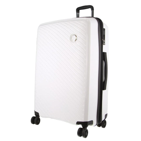 Darrahopens Home & Garden > Travel Milleni Hardshell Checked Luggage Bag Travel Suitcase 75cm (124L) - White