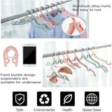Darrahopens Home & Garden > Travel > Packing Organisers 12 Pack Portable Foldable Plastic Travel Hangers Space Saving With Non-Slip Multi-Functional Travel Accessories For