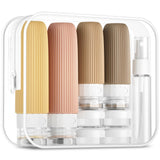 Darrahopens Home & Garden > Travel > Packing Organisers 16-Piece Travel Bottle Set with Leak-Proof Silicone Squeeze Bottles – Reusable Toiletry Containers for Shampoo, Lotion, Makeup Remover (Apricot)  | Other Colors Available in Store