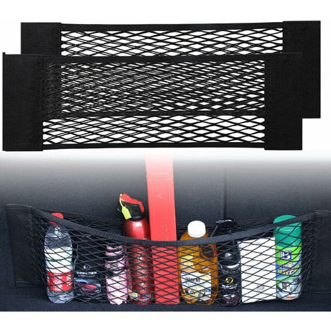 Darrahopens Home & Garden > Travel > Packing Organisers [2 Pack] Car Trunk Net, Trunk Storage Net, Large Size 80 X 25 Cm, Bottles, Groceries, Storage Add On Organizers For Car