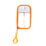 Darrahopens Home & Garden > Travel > Packing Organisers 3-Pack Ultra-Slim 50ml Card-Style Travel Spray Bottle with Orange Silicone Sleeve - Portable ABS/PETG Refillable Hydration Sprayer