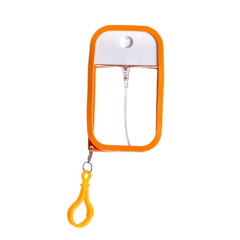 Darrahopens Home & Garden > Travel > Packing Organisers 3-Pack Ultra-Slim 50ml Card-Style Travel Spray Bottle with Orange Silicone Sleeve - Portable ABS/PETG Refillable Hydration Sprayer