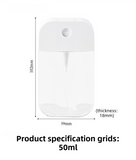 Darrahopens Home & Garden > Travel > Packing Organisers 3-Pack Ultra-Slim 50ml Card-Style Travel Spray Bottle with Purple Silicone Sleeve - Portable ABS/PETG Refillable Hydration Sprayer