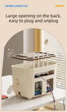 Darrahopens Home & Garden > Travel > Packing Organisers Beige Router Storage Box – Multi-Layer Cable Management Organizer for Home Wi-Fi Equipment