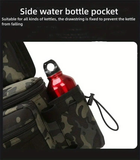 Darrahopens Home & Garden > Travel > Packing Organisers Camouflage Fishing Waist Bag – Large Capacity Multi-layer Partition, Side Pockets & Winding Strap for Full Loading, Breathable Shoulder Strap for Long-lasting Comfort(Black camouflage)