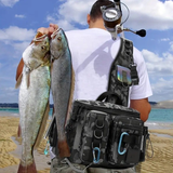Darrahopens Home & Garden > Travel > Packing Organisers Camouflage Fishing Waist Bag – Large Capacity Multi-layer Partition, Side Pockets & Winding Strap for Full Loading, Breathable Shoulder Strap for Long-lasting Comfort（Green camouflage）