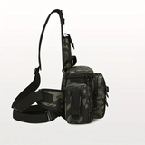 Darrahopens Home & Garden > Travel > Packing Organisers Camouflage Fishing Waist Bag – Large Capacity Multi-layer Partition, Side Pockets & Winding Strap for Full Loading, Breathable Shoulder Strap for Long-lasting Comfort（khaki）