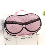 Darrahopens Home & Garden > Travel > Packing Organisers Fashionable EVA Bra Travel Storage Bag: Large Capacity Portable with Lid, Compression Resistant Anti Deformation, Essential for Business Trips, Beautiful and Practical/Black and white stripes In Australia - Darrahopens