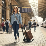 Darrahopens Home & Garden > Travel > Packing Organisers Folding Portable Cart: Lightweight 1.3kg, Load Capacity 30kg, Silent Smooth Wheels, Essential Tool for Travel, Shopping and Moving In Australia - Darrahopens