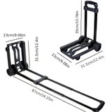 Darrahopens Home & Garden > Travel > Packing Organisers Folding Portable Cart: Lightweight 1.3kg, Load Capacity 30kg, Silent Smooth Wheels, Essential Tool for Travel, Shopping and Moving In Australia - Darrahopens