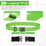 Darrahopens Home & Garden > Travel > Packing Organisers Luggage straps 4-pack - durable and colorful (green, blue, pink, orange)