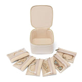 Darrahopens Home & Garden > Travel > Packing Organisers Luxury Leather Jewelry Box - Necklace, Ring & Earring Organizer for Women (4.7x4.7x2.9 inches)