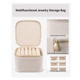 Darrahopens Home & Garden > Travel > Packing Organisers Luxury Leather Jewelry Box - Necklace, Ring & Earring Organizer for Women (4.7x4.7x2.9 inches)