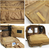 Darrahopens Home & Garden > Travel > Packing Organisers Multifunctional Hanging Toiletry Bag, 8-Compartment Storage, Waterproof and Portable, Essential for Travel and Home Use（black)