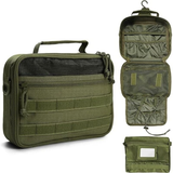 Darrahopens Home & Garden > Travel > Packing Organisers Multifunctional Hanging Toiletry Bag, 8-Compartment Storage, Waterproof and Portable, Essential for Travel and Home Use(brown)
