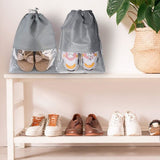 Darrahopens Home & Garden > Travel > Packing Organisers Shoe Travel Bags - Non-Woven Dust Bags - Medium to Large - Portable Drawstring - Space-Saving Shoe Storage Bags Organizer - Pack of 15