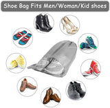 Darrahopens Home & Garden > Travel > Packing Organisers Shoe Travel Bags - Non-Woven Dust Bags - Medium to Large - Portable Drawstring - Space-Saving Shoe Storage Bags Organizer - Pack of 15