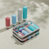 Darrahopens Home & Garden > Travel > Packing Organisers Silicone Travel Toiletry Bottles Set Leakproof Squeeze Containers with Case(05)