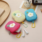 Darrahopens Home & Garden > Travel > Packing Organisers Storage Bag - Cute Mesh - Flowers - Keychain Wallet - Headphone Bag - Pendant Storage Bag - Multifunctional - Blue