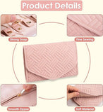 Darrahopens Home & Garden > Travel > Packing Organisers Storage Bag - Travel Jewelry Storage Bag - Tangle-Free - Foldable - Small Jewelry Roll - Luggage Accessory - For Necklaces, Earrings, Rings, Bracelets, Watches - Pink