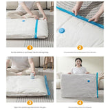Darrahopens Home & Garden > Travel > Packing Organisers Vacuum Compression Storage Bags 6 Piece Set with Hand Pump for Clothes Bedding Travel