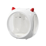 Darrahopens Home & Garden > Travel > Packing Organisers White Cute Magnetic Display Case - Dustproof 'Space Capsule' Box for Figures & Collectibles