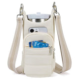 Darrahopens Home & Garden > Travel > Packing Organisers White Women's Crossbody Water Bottle Bag-Perfect for Hiking and Cycling