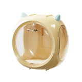 Darrahopens Home & Garden > Travel > Packing Organisers Yellow Cute Magnetic Display Case - Dustproof 'Space Capsule' Box for Figures & Collectibles