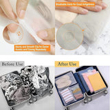 Darrahopens Home & Garden > Travel > Packing Organisers Zipper Bags for Clothes 35pcs Frosted Resealable Waterproof Travel Storage Bags