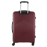 Darrahopens Home & Garden > Travel Pierre Cardin 65cm Medium Hard-Shell Suitcase Travel Luggage Bag - Burgundy