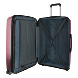 Darrahopens Home & Garden > Travel Pierre Cardin 65cm Medium Hard-Shell Suitcase Travel Luggage Bag - Burgundy