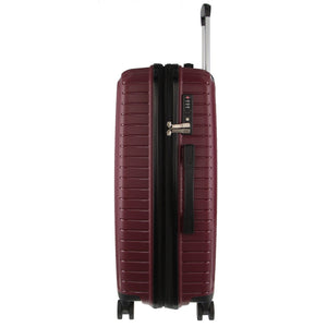 Darrahopens Home & Garden > Travel Pierre Cardin 65cm Medium Hard-Shell Suitcase Travel Luggage Bag - Burgundy