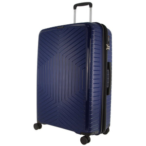 Darrahopens Home & Garden > Travel Pierre Cardin 65cm Medium Hard-Shell Suitcase Travel Luggage Bag - Navy