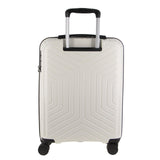 Darrahopens Home & Garden > Travel Pierre Cardin 65cm Medium Hard-Shell Suitcase Travel Luggage Bag - White